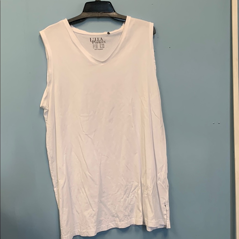 Ulla Popken Women's White Tank Top